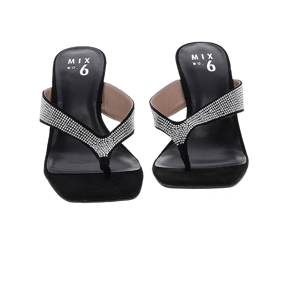 Never worn Mix 6 Rhinestone sandal heel